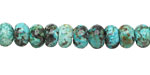 African Turquoise Rondelle 8mm