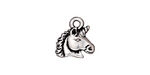 TierraCast Antique Silver (plated) Unicorn Charm 14mm
