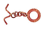 Patricia Healey Copper Roped Toggle w/ Zig Zag Bar 16x21mm, 25mm bar