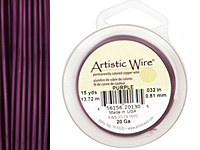 Artistic Wire Purple 20 gauge, 15 yards