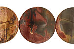 Red Creek Jasper Puff Coin 30mm