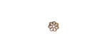 TierraCast Antique Silver (plated) Petal Bead Cap 5mm