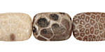 Gray Fossil Coral Thin Pillow 20x15mm