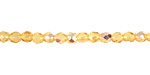 Czech Fire Polished Glass Light Topaz AB Round 3mm