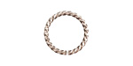 Nunn Design Antique Silver (plated) Grande Rope Jump Ring 17mm