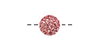 Light Rose Pave (w/ Preciosa Crystals) Round 10mm