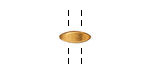 TierraCast Gold (plated) Almond 2-Hole Bar 4x11mm