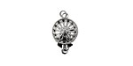 Silver (plated) Filigree Box Clasp 17x10mm