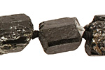 Black Tourmaline Faceted Freeform Nugget 17-33x18-23mm