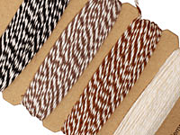 Cappuccino Bakers Twine 2 ply, 30 ft x 4 colors