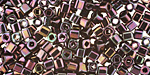 TOHO Metallic Iris Purple Cube 3mm Seed Bead