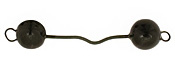 Jangles Ceramic Black Wavy Link 56-67x11-12mm