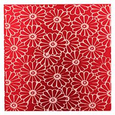 Lillypilly Red Daisy Anodized Aluminum Sheet 3"x3", 22 gauge