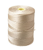 C-Lon Beige Fine Weight (.4mm) Bead Cord