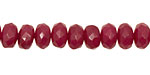Ruby Jade Faceted Rondelle 5x8mm