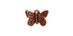 TierraCast Antique Copper (plated) Monarch Charm 16x11mm