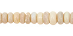White Opal Rondelle Graduated 4-10mm