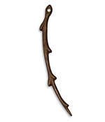 Vintaj Natural Brass Willow Branch 6x53mm