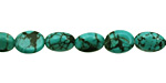Chinese Turquoise Flat Oval 8x6mm