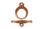 TierraCast Antique Copper (plated) Butterfly Toggle Clasp 20x15mm,24 Bar