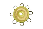 Jangles Ceramic Chartreuse, Sand Small Pinwheel 27-28mm