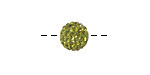 Olivine Pave Round 10mm (1.5mm hole)