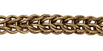 Antique Brass (plated) Interlocking Ring Chain