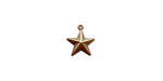 Vintaj Natural Brass Star Charm 13x15mm