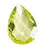 Lemon Ice Faceted Flat Teardrop 22x30mm