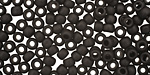 TOHO Opaque Frosted Jet Round 6/0 Seed Bead