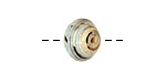 African Paper (sky, white) Bicone 12x13mm