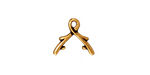 TierraCast Antique Gold (plated) Vine Pinch Bail 13x12mm