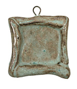 Gaea Ceramic Cerulean Chocolate Square Bezel 25mm