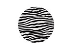 Lillypilly Black Zebra Anodized Aluminum Disc 25mm, 22 gauge