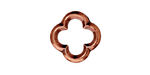 TierraCast Antique Copper (plated) Medium Quatrefoil Link 16mm