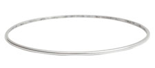 Nunn Design Antique Silver (plated) Small Dome Bangle Bracelet 70mm