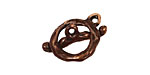 Green Girl Shibuichi Branch Toggle Clasp 20x16mm, 22mm