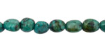 African Turquoise Tumbled Nugget 8-13x8-10mm