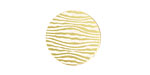 Lillypilly Gold Zebra Anodized Aluminum Disc 19mm, 22 gauge