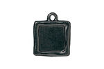 TierraCast Gunmetal Simple Square Frame Drop 18x21mm