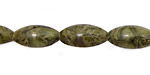 African Green Jasper Rice 16x8mm