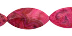 Ruby Crazy Lace Agate Horse Eye 30x15mm