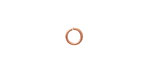 Rose Gold Enameled Copper Round Jump Ring 6.5mm, 18 gauge