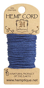 Navy Hemp Twine 20 lb, 20 ft