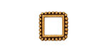 TierraCast Antique Gold (plated) 8mm Square Bead Frame 14mm