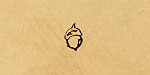 Acorn Metal Stamp 4mm