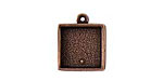 Nunn Design Antique Copper (plated) Mini Square Frame Charm 15x17mm