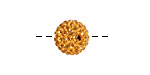 Topaz Pave Round 12mm (1.5mm hole)