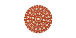 Lillypilly Bronze Crochet Anodized Aluminum Disc 19mm, 24 gauge