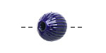 Painting with Fire Torch Fired Enamel Cobalt Blue Ridge Round 14mm
